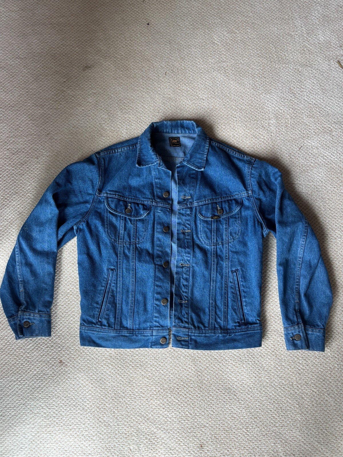 Lee Vintage 80's Rider Denim Jacket 42 Reg Made In USA
