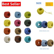 12 Color Jute Twine Set - Eco-Friendly Natural String for Crafts  Gift Wrapping