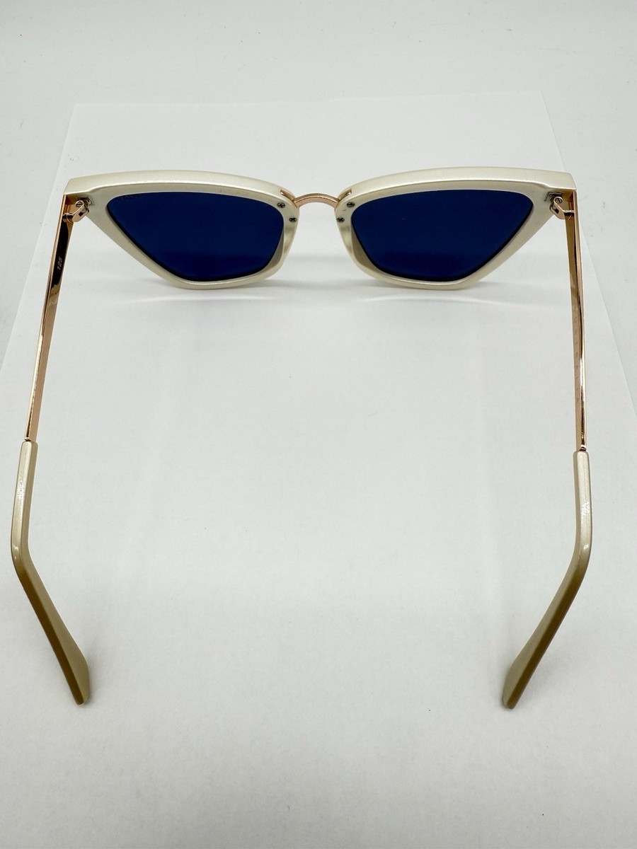 Quay Australia Reina 125 Pearl Sunglasses QUAY Australia Reina 125 Sunglasses Mirror Cat Eyes Pearl | eBay main image 2