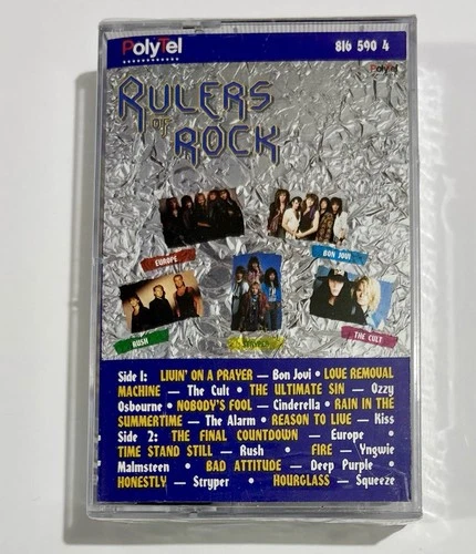 Rulers of Rock (Cassette Tape, 1988) Compilation Ozzy Osbourne The Cult Sealed