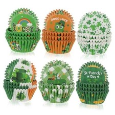 600 Pcs Paper Baking Cups Cupcake Wrappers,St. Patrick's Cupcake Liners