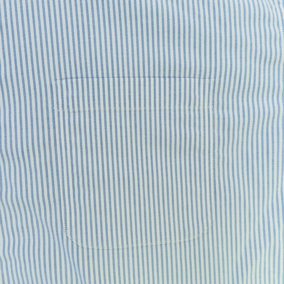 Lands End Shirt Men 20 Tall Blue Striped Long Sleeve Button Up 36 - Image 2 of 4