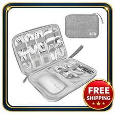 Electronic Organizer Case 9.5x6.7 Inches Water-Proof Nylon Travel Cable Bag
