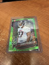 2025 Panini Prizm #364 James Pearce Jr. Neon Green Pulsar Atlanta Falcons