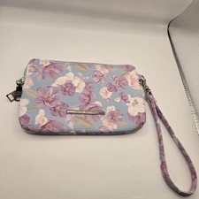 Cottagecore Steve Madden Vegan Leather Floral Double Zip Wallet/Wristlet MINT 