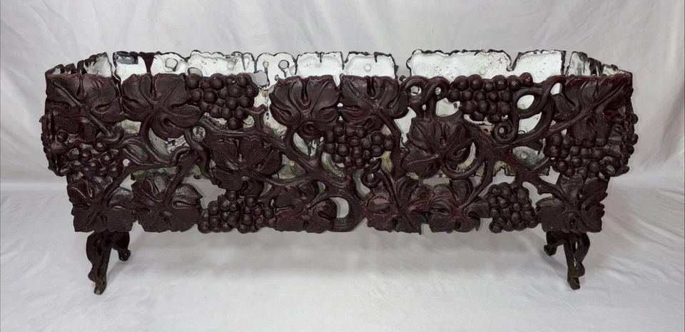 Maceta de jardín de aluminio fundido estilo victoriano vintage caja de flores vid patio Foto 3 de 4