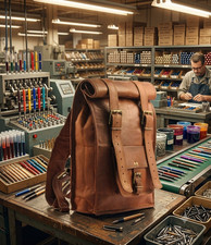 New Genuine Leather Back Pack Compatible Bag For Men's and Women's