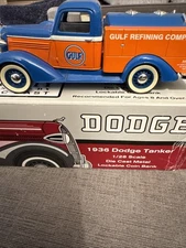 Gulf Liberty Classics By Spec Cast 1936 Dodge Tanker 1/28 scale  Bank
