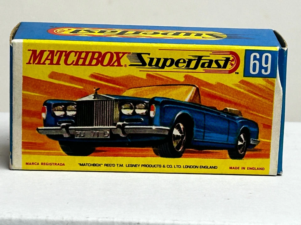 Matchbox Superfast No. 69 Rolls Royce Silver Shadow with Original Box, Nice - Image 3 of 4