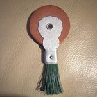 Eberhard Faber Vintage Leather & Metal Wheel Desk Brush Eraser w/ Brush — photo 3