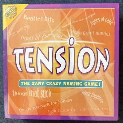 Tension - The Crazy Naming Brettspiel, Cheatwell Games, L Brandneu, Sealed