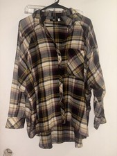 Urban Outfitters BDG Women s Plaid Flannel Button Up Shirt Size Small
