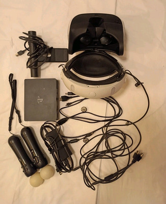 Sony PlayStation VR PSVR Headset Bundle w/ Camera, Move Controllers, HDMI USB