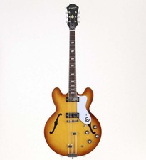 Used Epiphone Riviera Royal Tan Semi‑Hollow Guitar Frequensator Tailpiece...