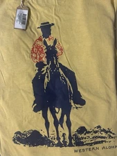 Western Aloha  Graphic T-Shirtt Hawaii Style Tee NWT