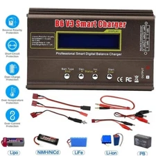 B6 V3 Lipo Smart Battery Balance Charger Discharger 80W 6A For RC Toys NIMH LiHV