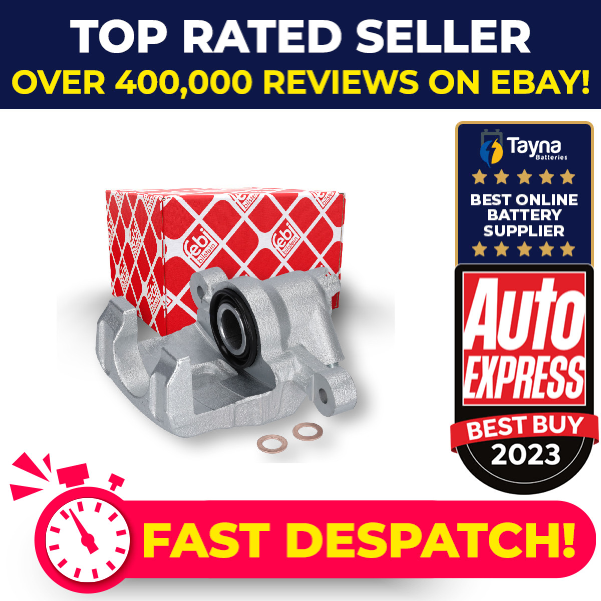 Brake Caliper Rear Left 182704 Febi 583001G300 Genuine Top Quality Guaranteed