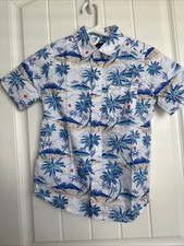 NEW NWT Children  s Place Boys Size 7/8 Button Down Hawaiian Shirt