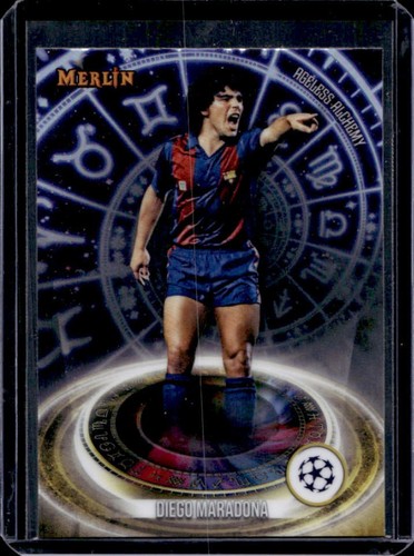 2023-24 Topps Chrome Merlin UEFA Diego Maradona Ageless Alchemy #AA-6 Barcelona
