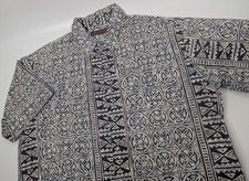 Tori Richard Shirt Men's XL Hawaiian Aloha Geometric Cotton Lawn USA Made