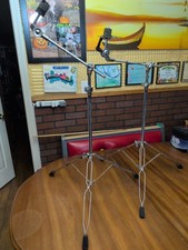 2 x PDP Cymbal Boom Arm Chrome Stand Double Braced Legs DW Pacific Excellent