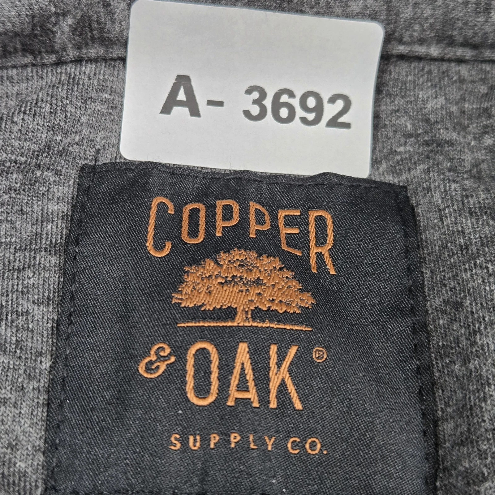 Copper & Oak Supply Co. Men Jacket L Blue Activewear Snap Button Logo NWT image 3