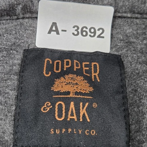 Copper & Oak Supply Co. Men Jacket L Blue Activewear Snap Button Logo NWT image 3
