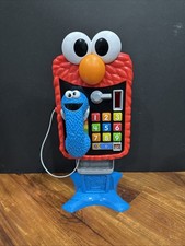 Sesame Street Elmo Cookie Monster Play Phone Toy Number Songs Works i15