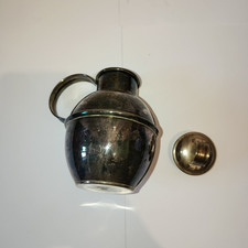 Vintage Channel Islands Mini Milk Can – Silver Plated EPC – Lidded Jug + Booklet