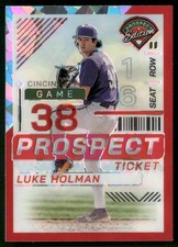2024 Panini Prospect Edition #30 Luke Holman Red Ice Holo