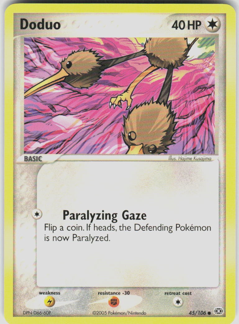 Doduo 45/106 EX Emerald Pokemon