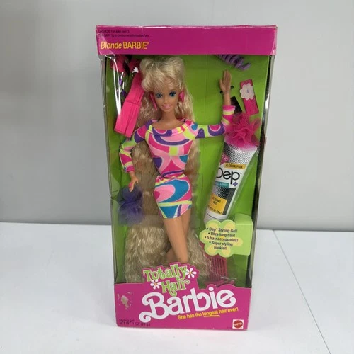 Totally Hair Barbie Doll Blonde She Has the Longest Hair Ever 1991 Mattel 1112
