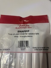 10 X genuine Talon Snappit Pipe Covers White