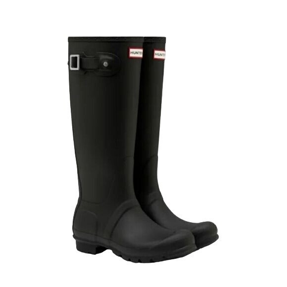 Hunter Original Tall Matte Black Rain Boots for Women Size 6 Waterproof-image