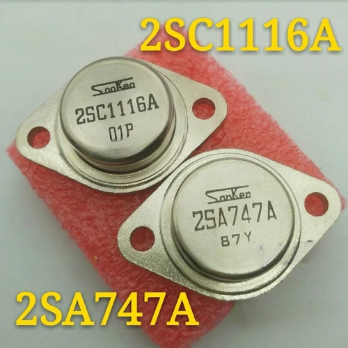 1pair New 2SA747A 2SC1116A 2S A747A 2S C1116A TO-3 TO3 Ic Chips Replacement