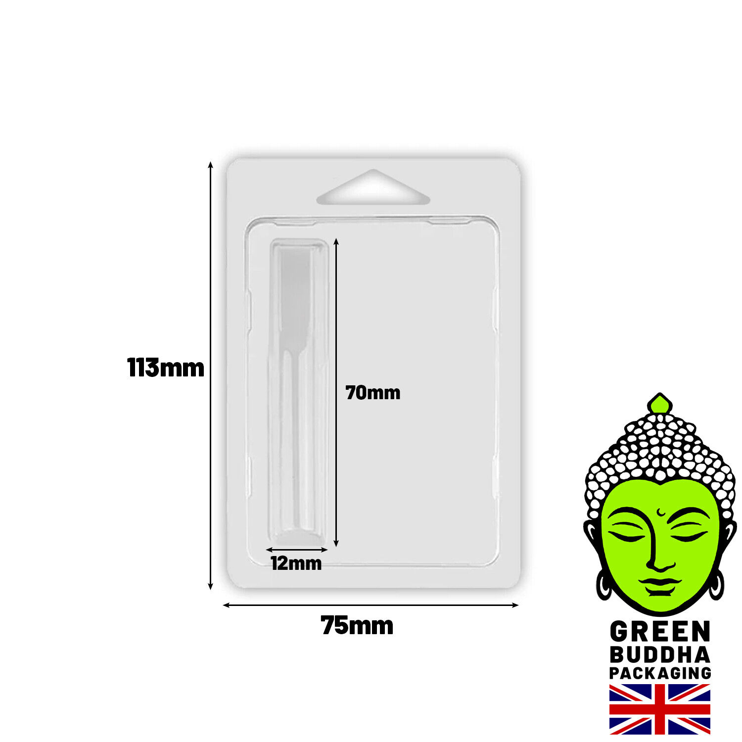Green Buddha Packaging Cart Cartridge Plastic Blister Pack Folda