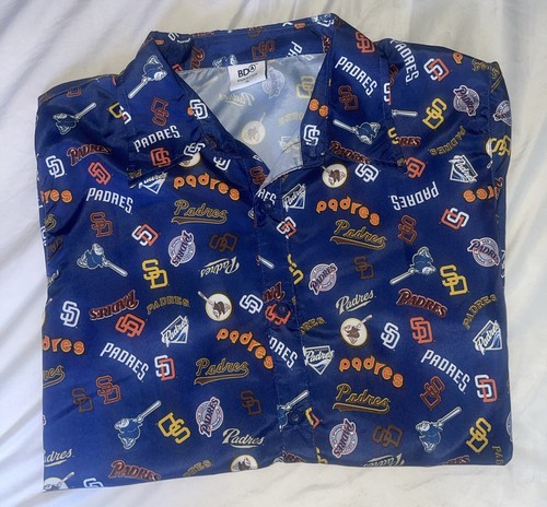 San Diego Padres MLB Youth Large Shirt Southwest SGA Hawaiian Baseball