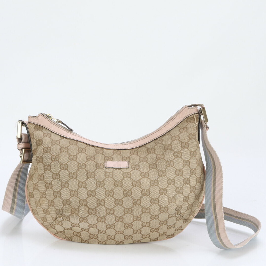 ハンドバッグ HANDBAGS GUCCI BEIGE Gucci Shoulder bag Handbag Beige Pink GG Canvas Crossbody