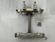 1978 Suzuki SP370 SP 370 front fork triple clamp / tree assembly and bearing set