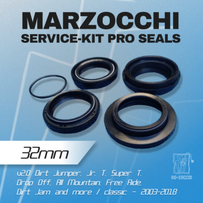 Dr-Zocchi's  Marzocchi 32mm SERVICE-KIT PRO Seals classic Style!   