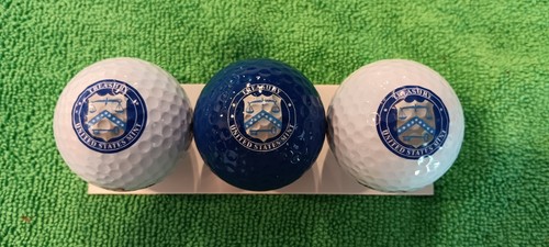 Department of the Treasury Logo Golf Balls 3 Pack New Old Stock - Picture 3 of 8