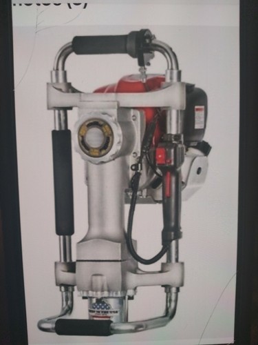 Rhino metal post driver Honda GX35 4 cycle gas engine.
