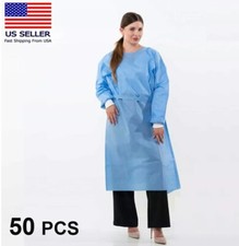 Medical Dental Isolation Disposable Gowns with Cuffs Level 3 Size Large 50 Pcs