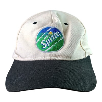 Vintage Enjoy Sprite 'Obey Your Thirst' Snapback Hat Black White Sprite Logo