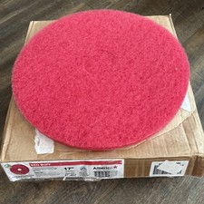 Americo Manufacturing Co 404417 Buffing Pads, 17" Diameter, Red, 5/ct