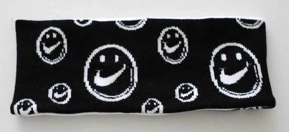 Nike Diadema Tejida Sin Costuras Reversible Adulto Negro/Blanco Foto 4 de 4