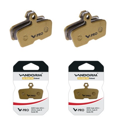 2 PAAR Avid Code, Guide, Vandorm V-PRO SINTERVERBUND Scheibenbremsbeläge