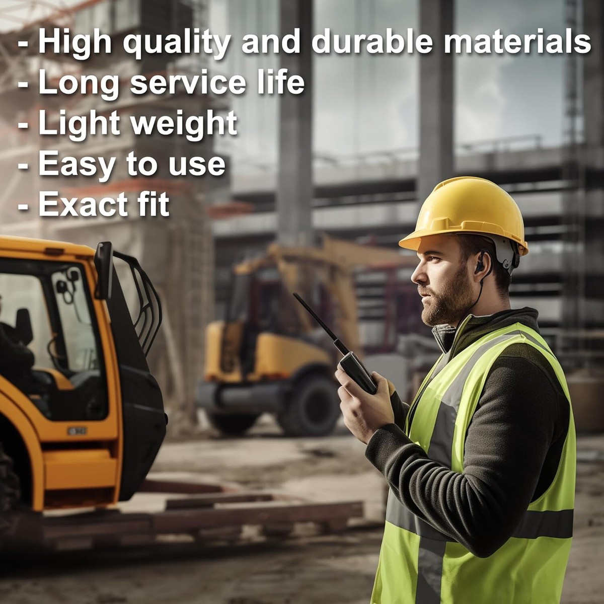 HQRP High Gain VHF Antenna For Motorola GP328 GP338 GP340 Radios - 15cm Telescopic With Sun Meter