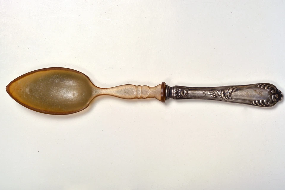 SET DI 7 POSATE DI SERVIZIO ARGENTO 800 Usato Vintage inizi '900 - Immagine 3 di 4