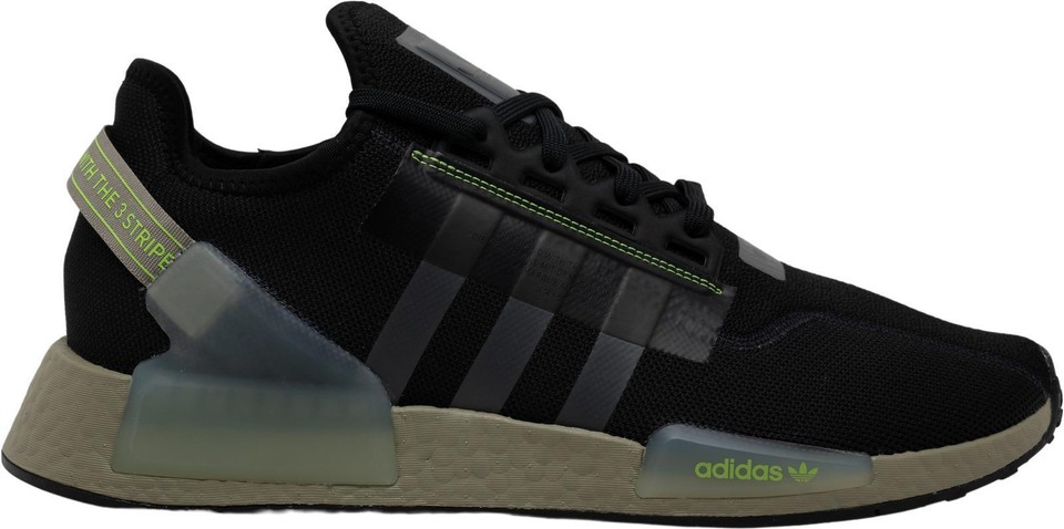 adidas NMD_R1 V2 Low Top Sneakers Black Lime Size Men\'s 8.5 Adidas NMD_R1 V2 Black Lime for sale | eBay main image 2